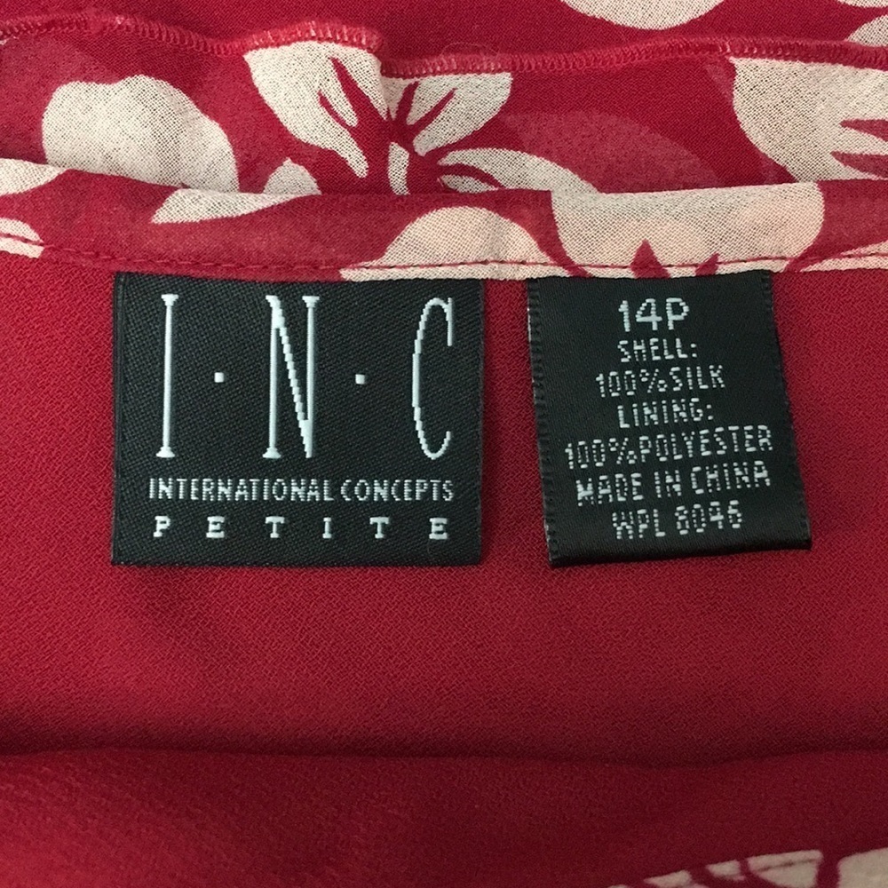 INC FLORAL BLOUSY TANK TOP - Picture 8 of 8